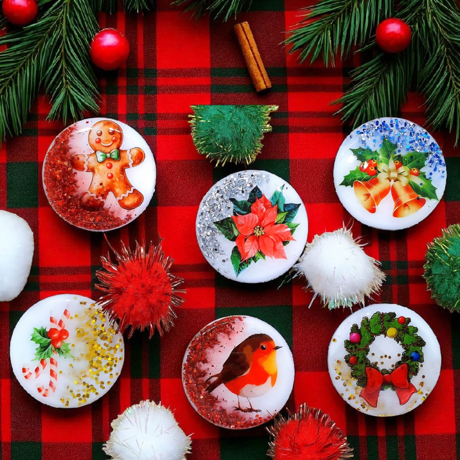 Christmas Phone Grips, Kindle Grips – 6 Festive Designs, MagSafe & Adhesive Options, Gift Included, Stocking Stuffer