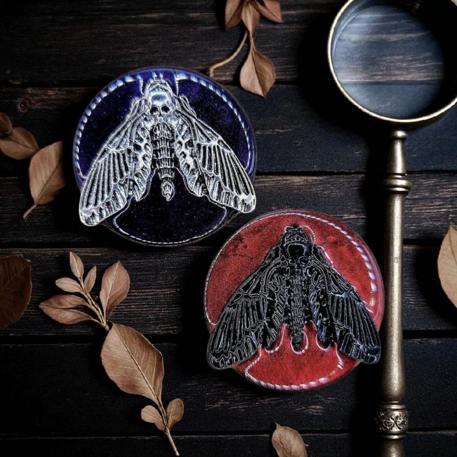 Death’s-Head Hawkmoth Phone Grip – Gothic Resin Design, MagSafe/Adhesive Options, Gift Included