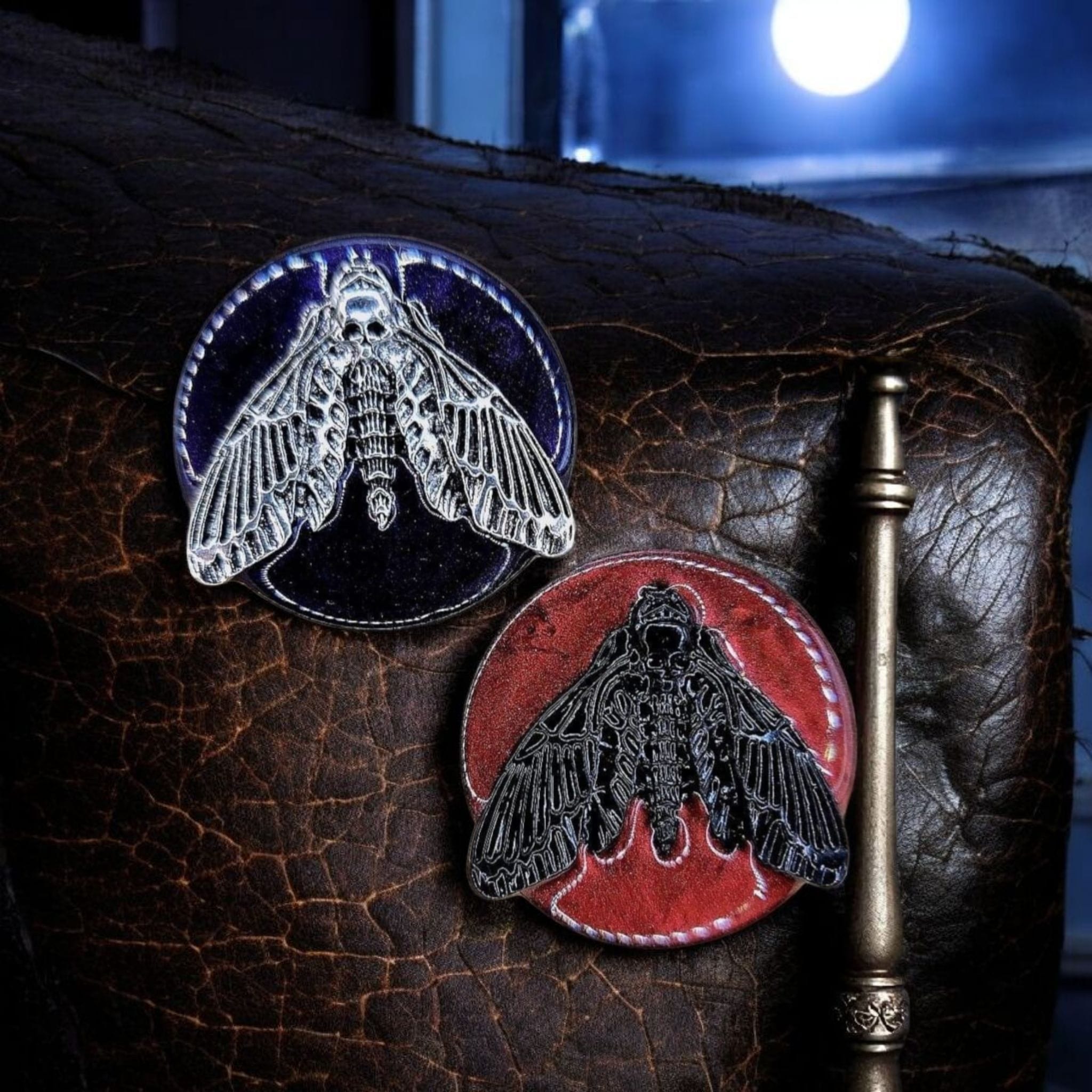 Death’s-Head Hawkmoth Phone Grip – Gothic Resin Design, MagSafe/Adhesive Options, Gift Included