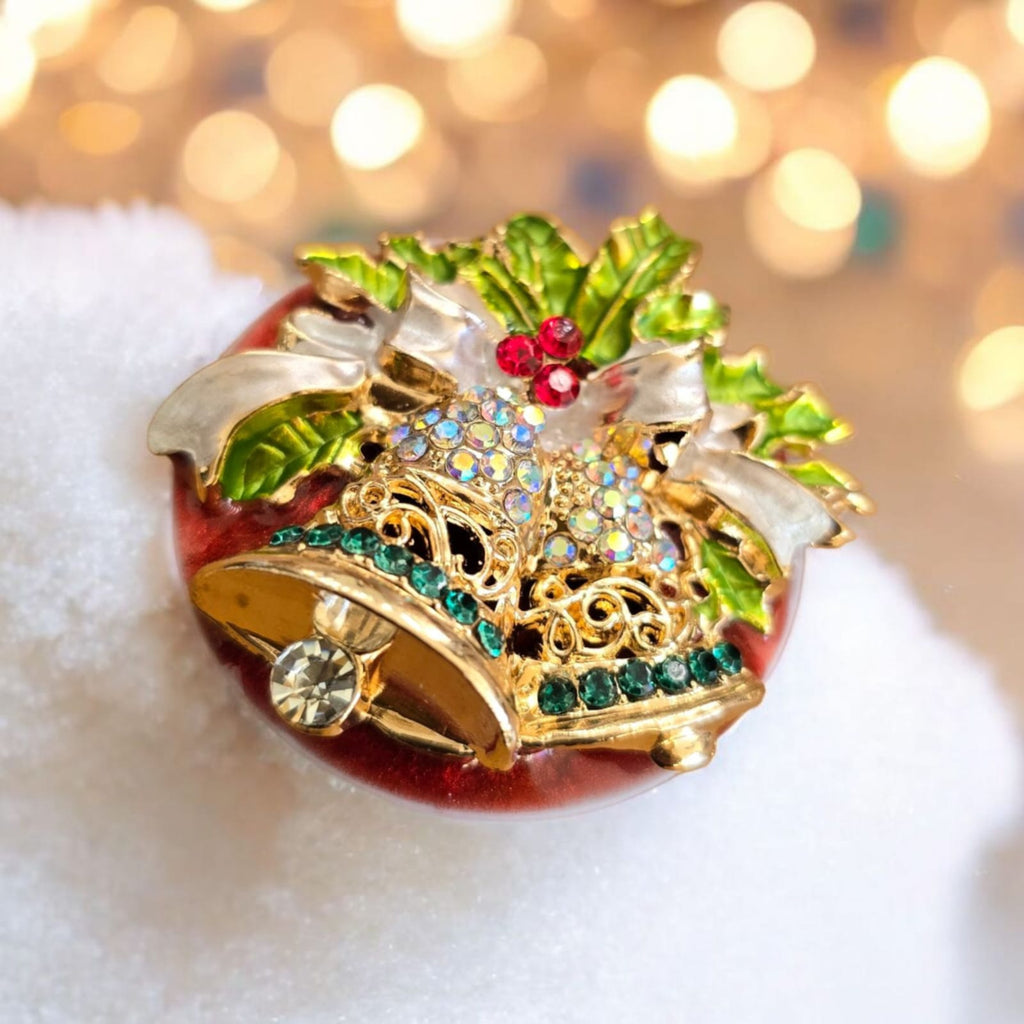 Christmas Phone Grip – 5 Festive Brooch Designs, MagSafe & Adhesive Options, Holiday Gift