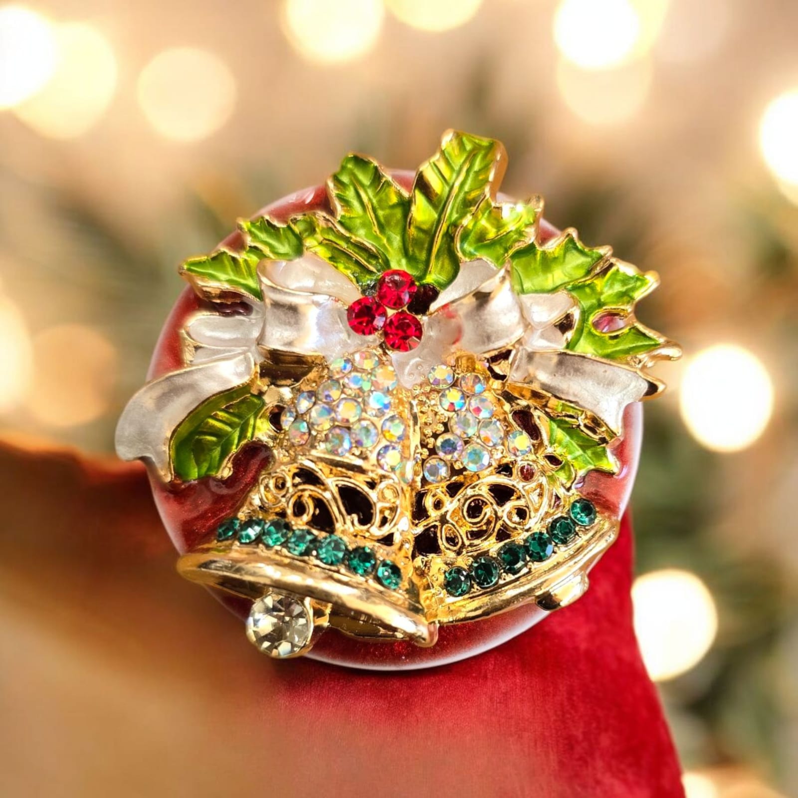 Christmas Phone Grip – 5 Festive Brooch Designs, MagSafe & Adhesive Options, Holiday Gift