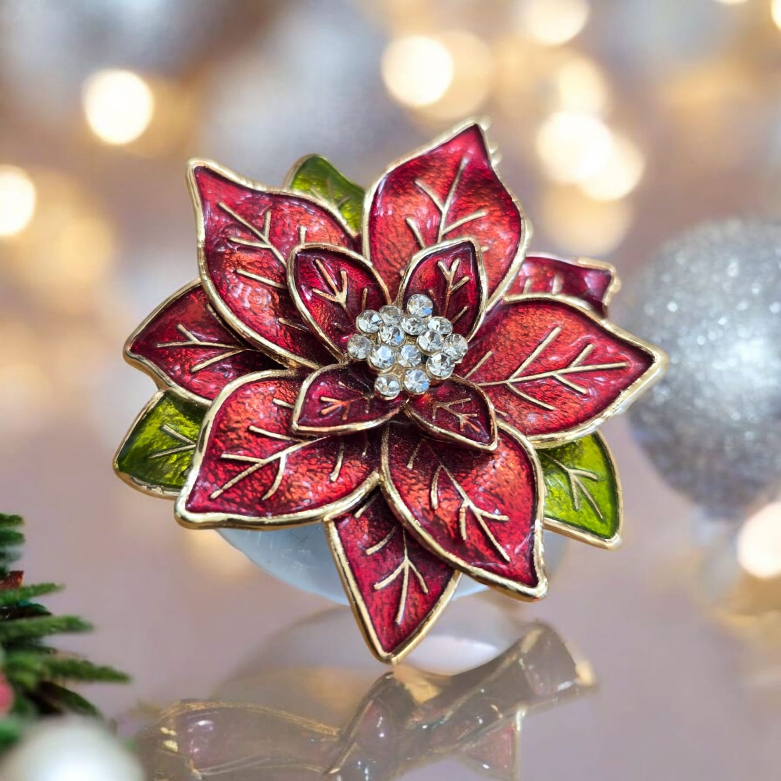 Christmas Phone Grip – 4 Festive Brooch Designs, MagSafe & Adhesive Options, Holiday Gift