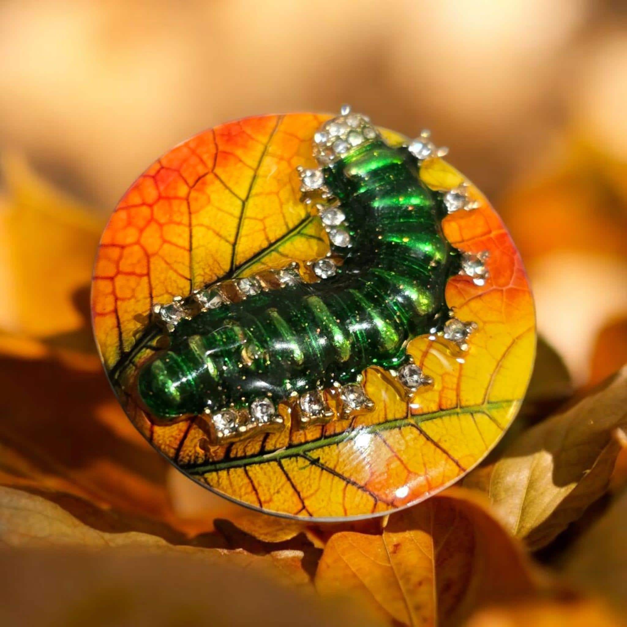 Cute Bug Phone Grip – Metal Ladybug, Caterpillar, Bee Designs, MagSafe and Adhesive, Gift