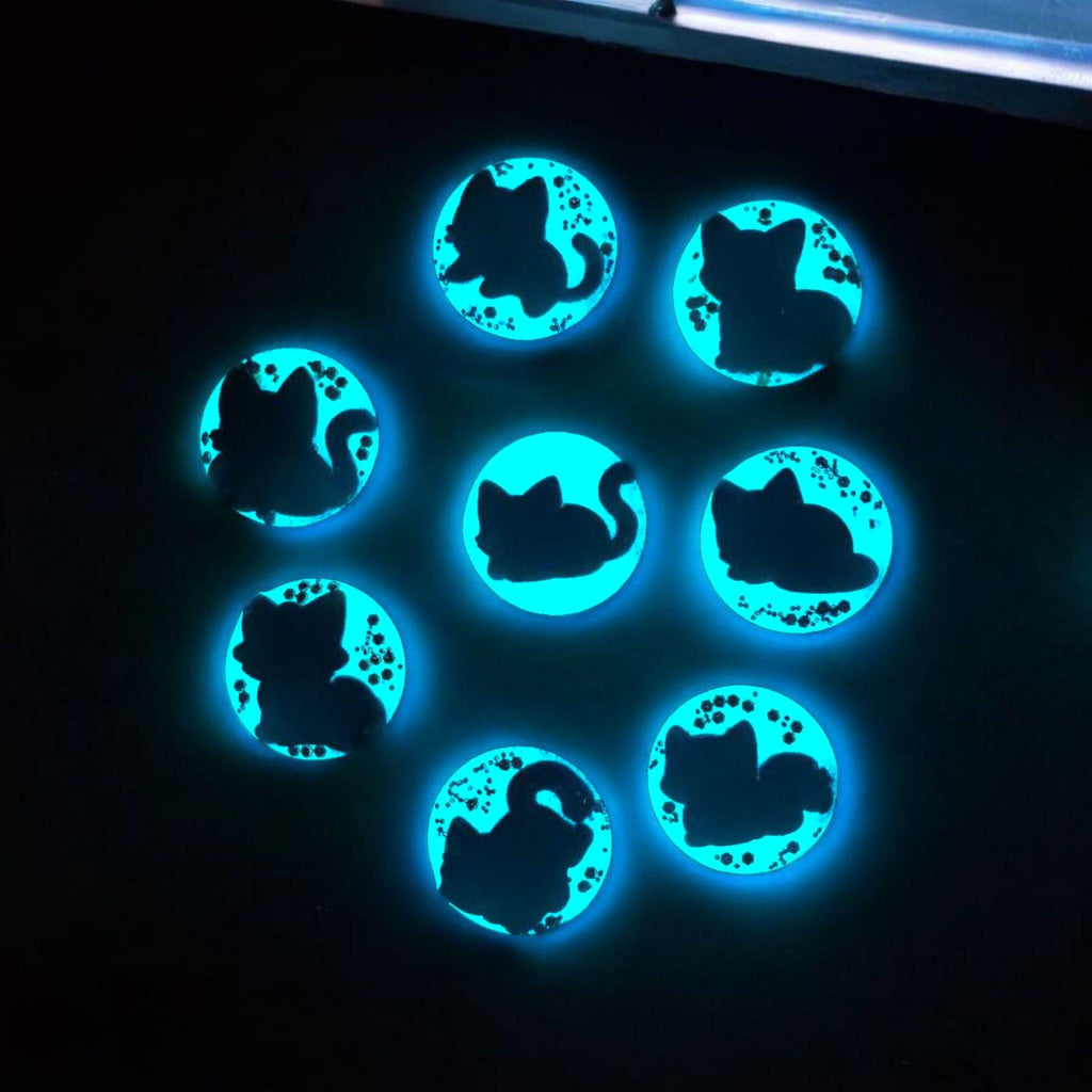 Cute Cat Phone Grip Collection – Glow in the Dark Pastel Design, MagSafe & Adhesive, Kawaii Gift
