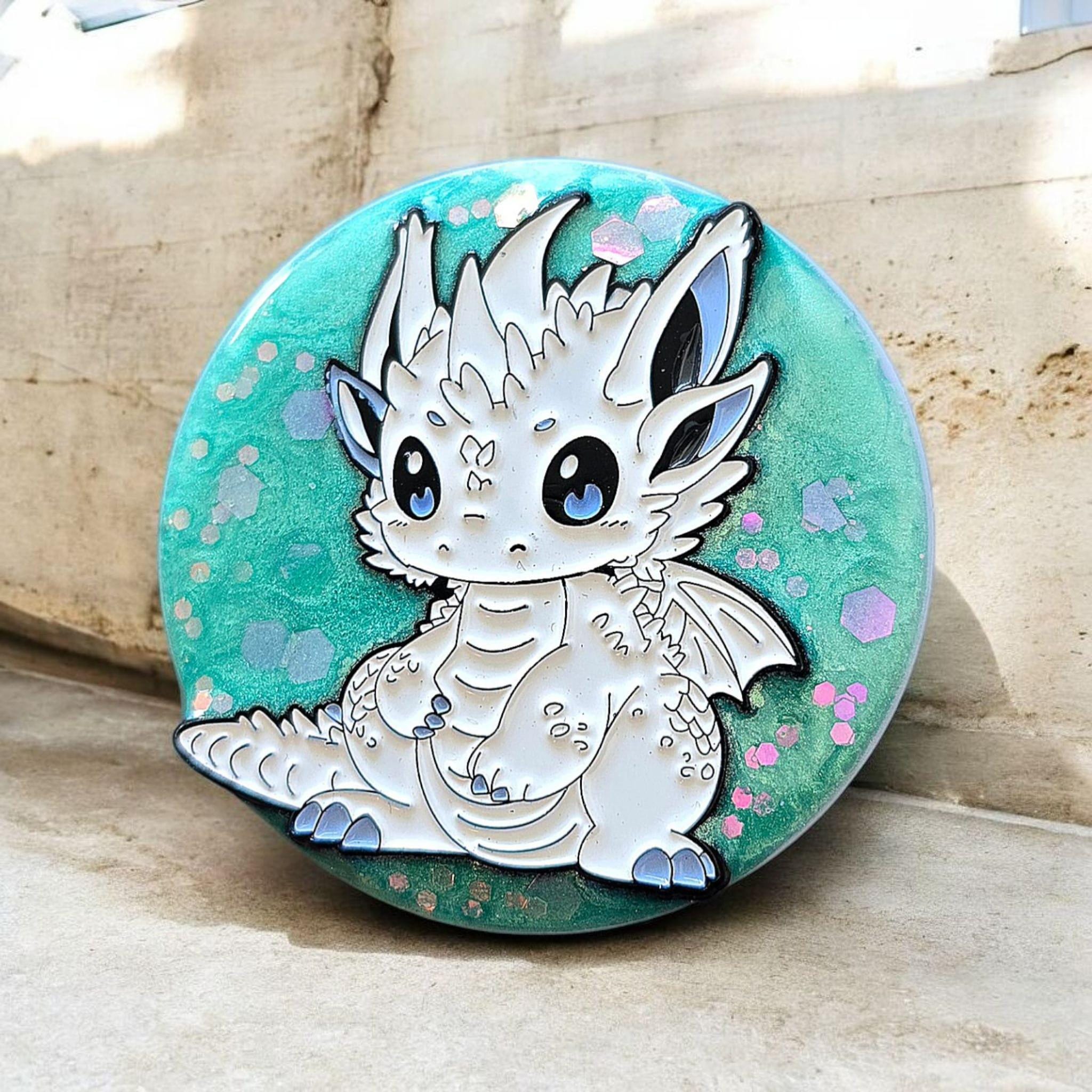 Cute Dragon Phone Grip – Fantasy Pin Design, MagSafe & Adhesive Options, Gamer Gift