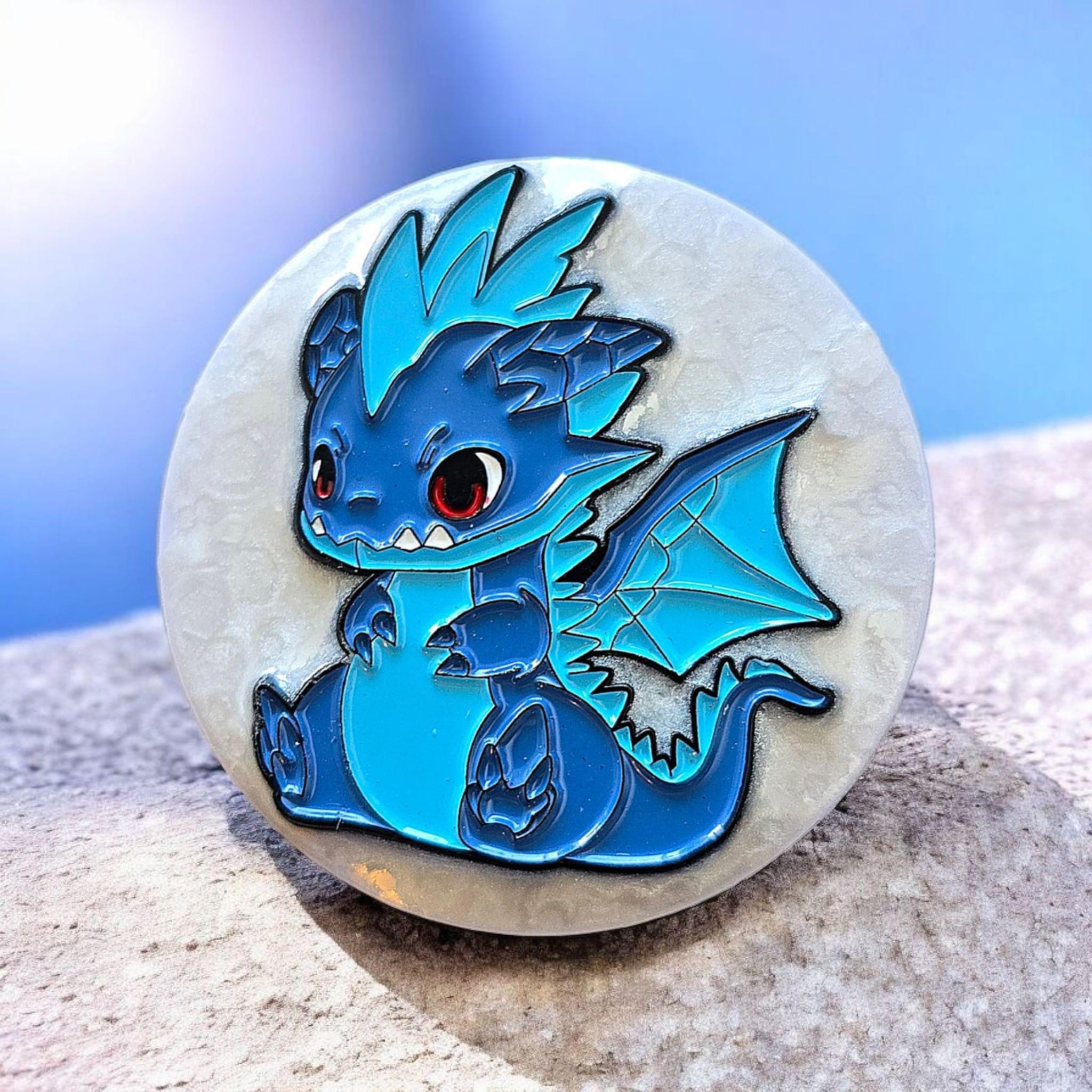 Cute Dragon Phone Grip – Fantasy Pin Design, MagSafe & Adhesive Options, Gamer Gift