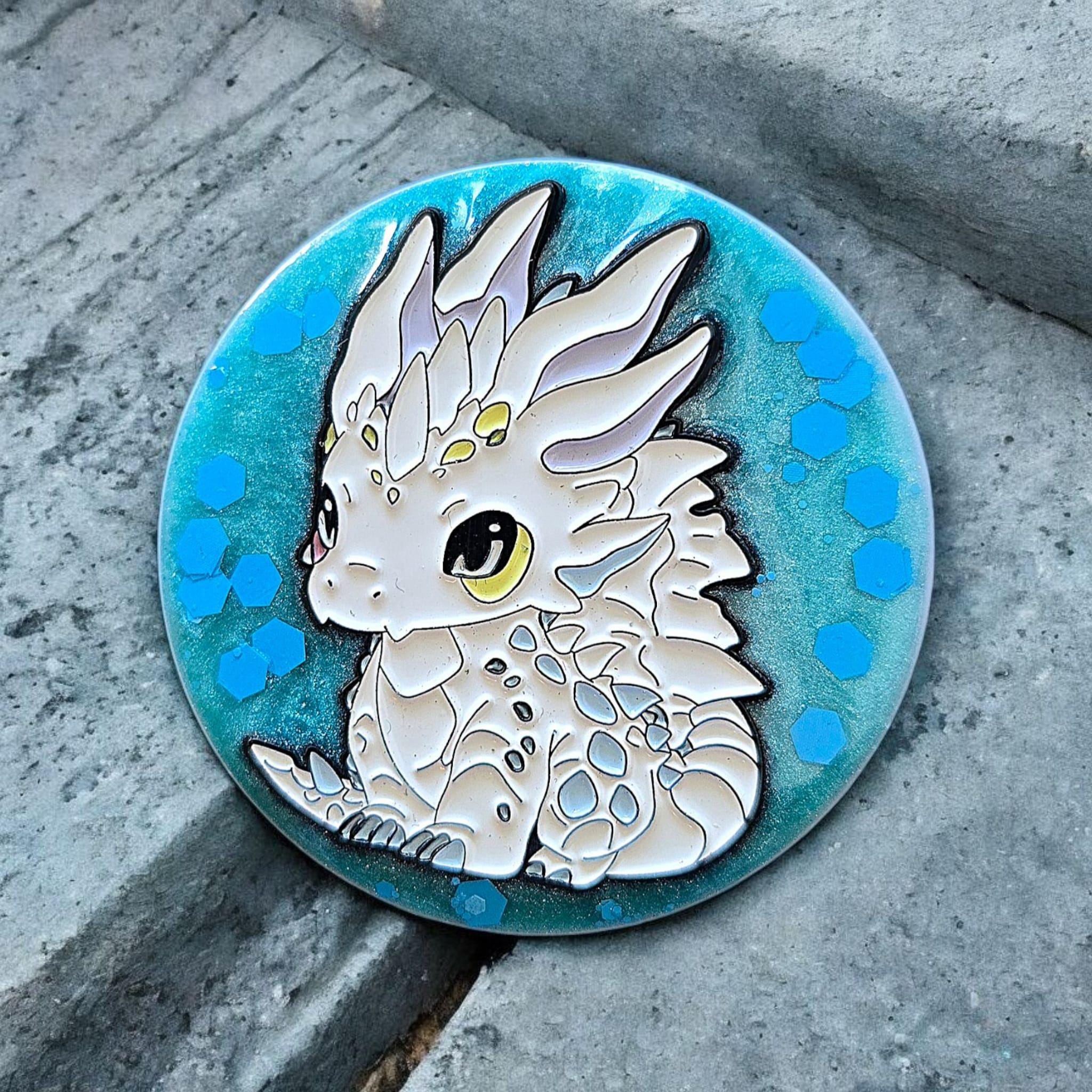 Cute Dragon Phone Grip – Fantasy Pin Design, MagSafe & Adhesive Options, Gamer Gift