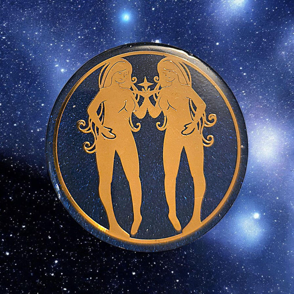 Zodiac Phone Grip Set – 12 Astrology Signs, Gold on Purple, MagSafe & Adhesive, Spiritual Gift