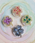 Clover Phone Grip – Lucky Shamrock Brooch, MagSafe & Adhesive Options, St Patrick Gift Accessory