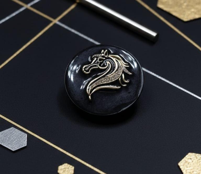 Horse Head Phone Grip – Rhinestone Equestrian Design Gold or Silver, MagSafe & Adhesive Gift Accessory