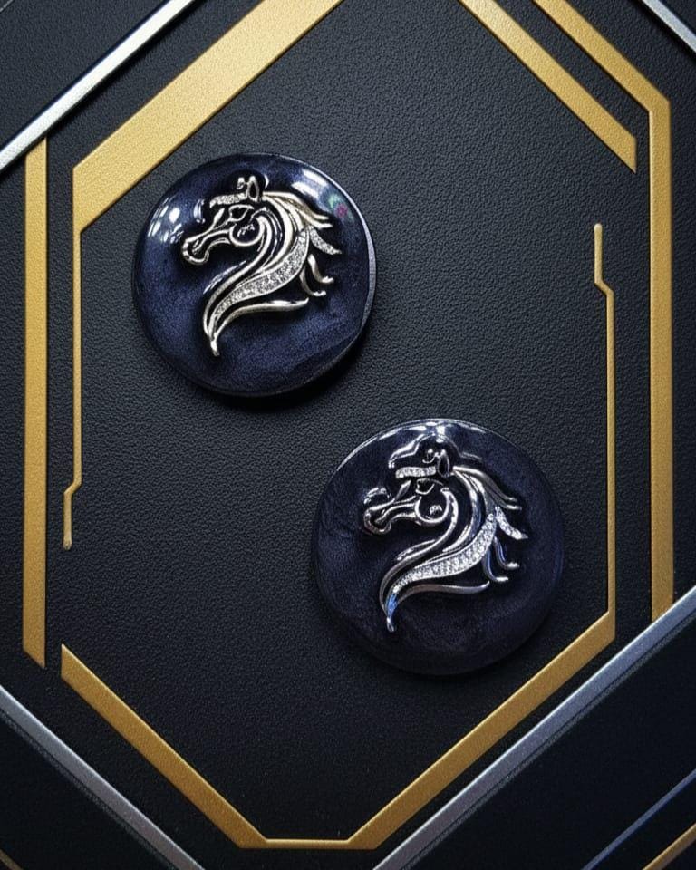 Horse Head Phone Grip – Rhinestone Equestrian Design Gold or Silver, MagSafe & Adhesive Gift Accessory