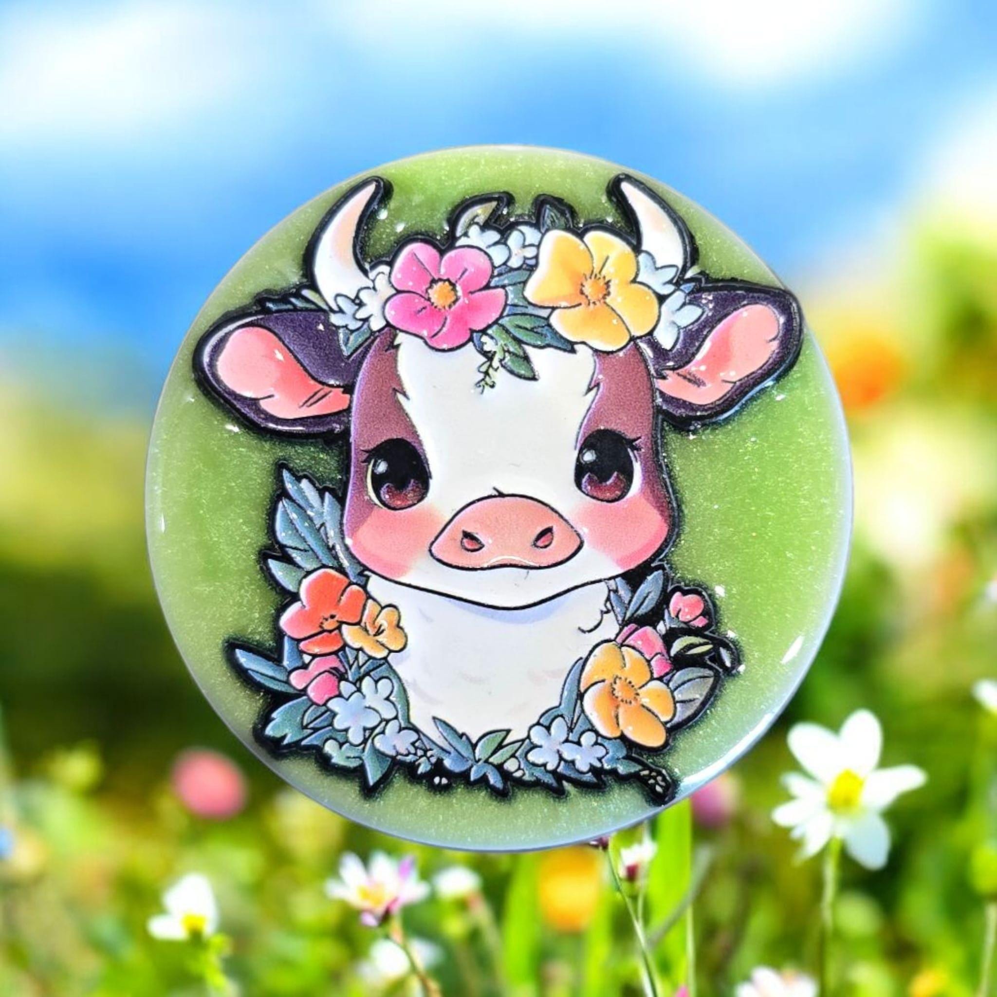 Cute Cow Phone Grip – Highland Cow Designs, MagSafe & Adhesive Options, Farm Animal Gift
