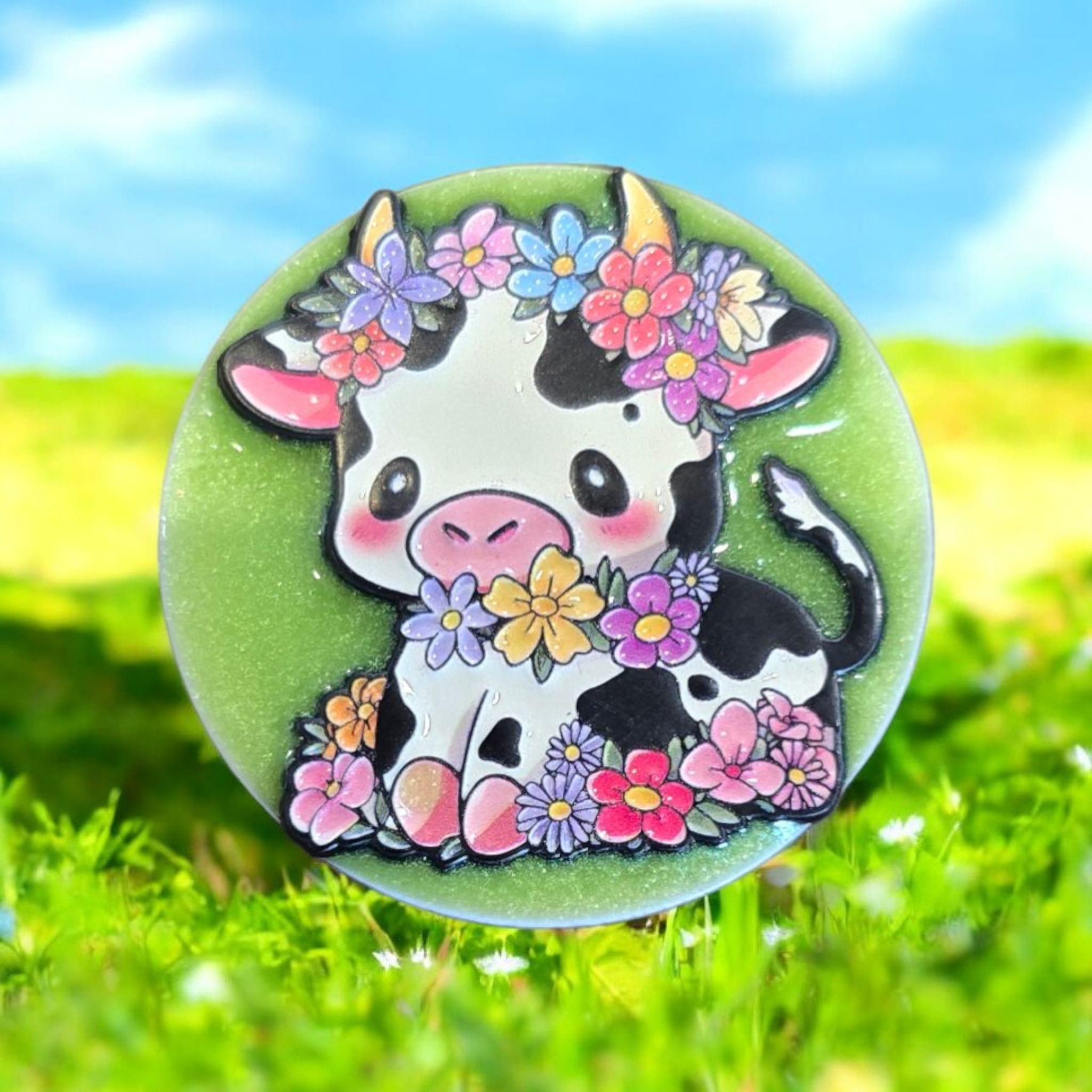 Cute Cow Phone Grip – Highland Cow Designs, MagSafe & Adhesive Options, Farm Animal Gift