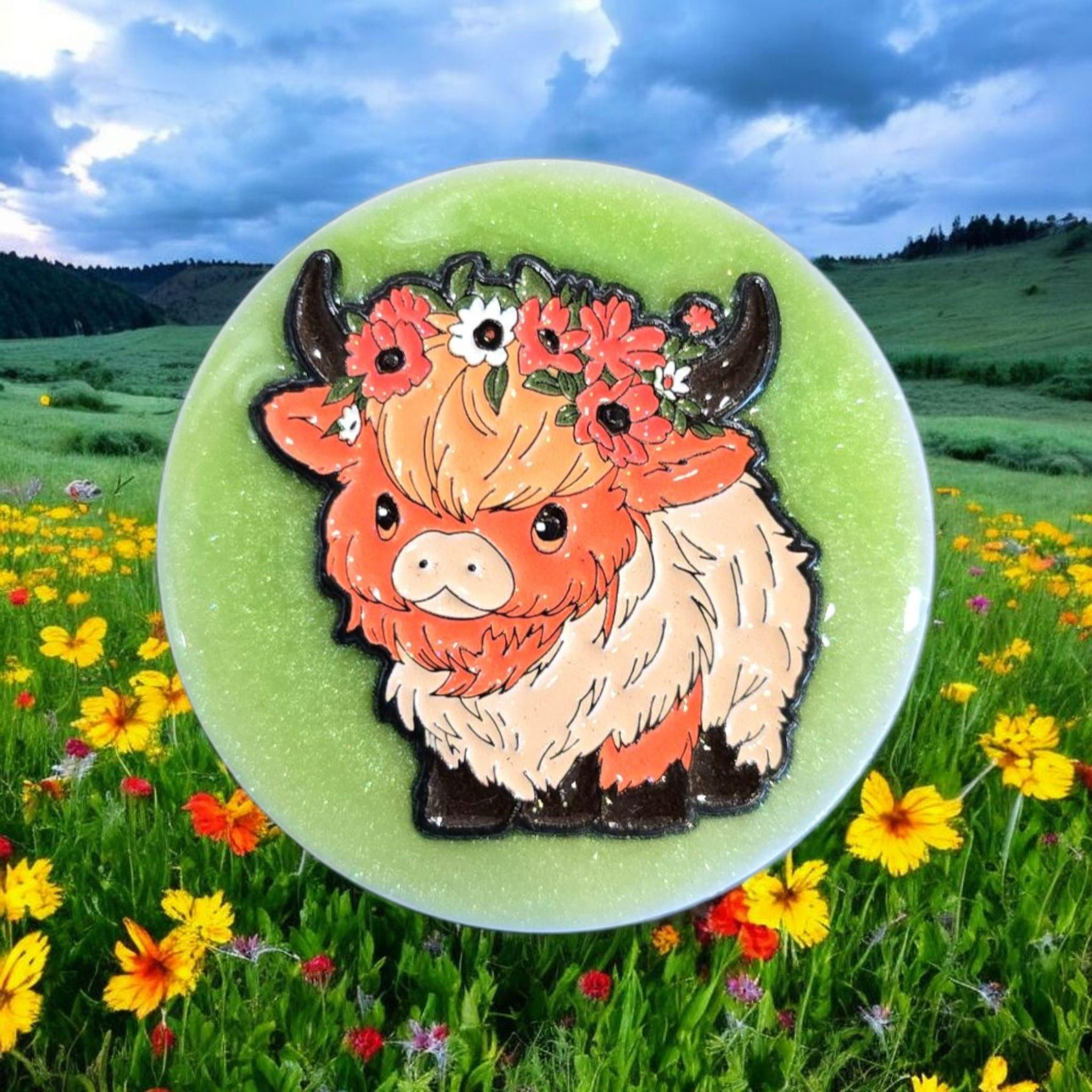 Cute Cow Phone Grip – Highland Cow Designs, MagSafe & Adhesive Options, Farm Animal Gift