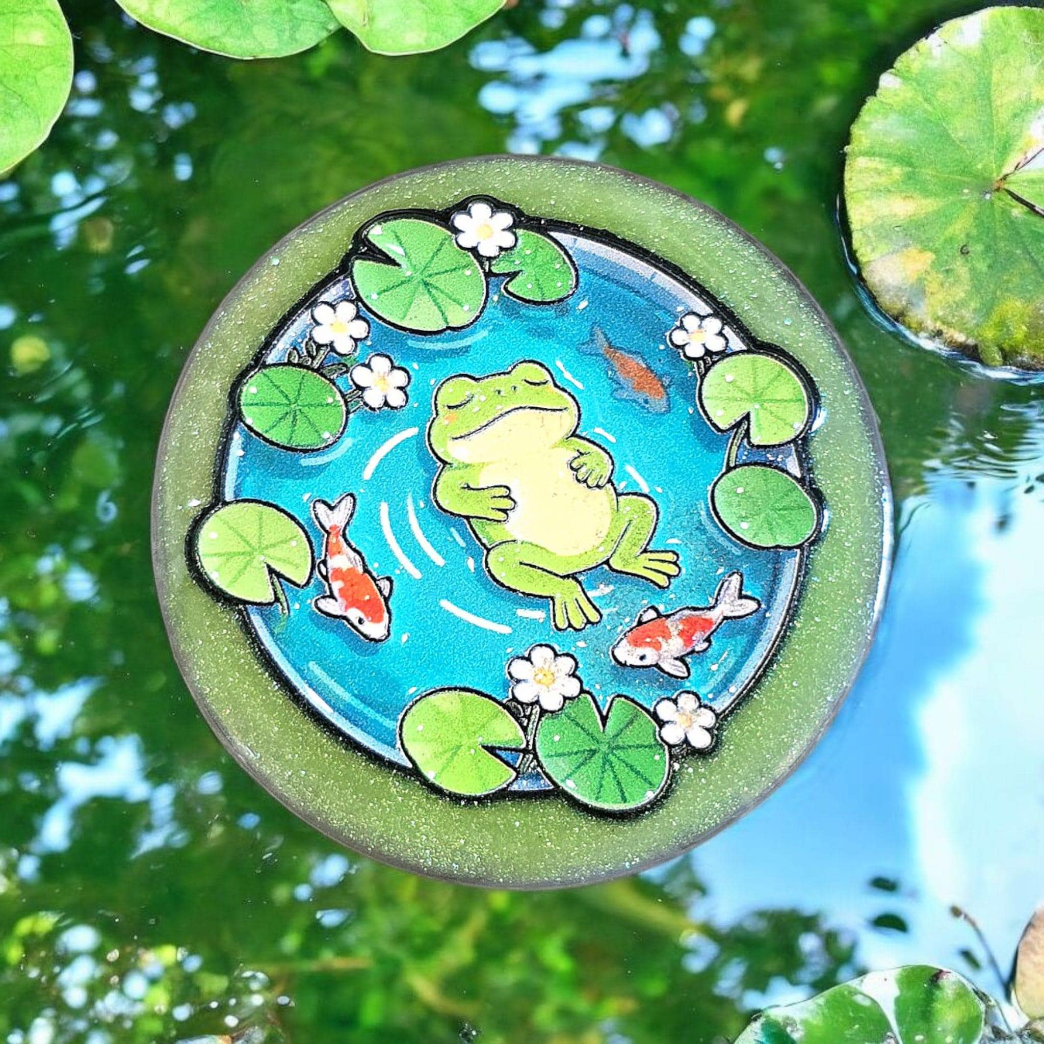 Cute Animal Phone Grip – Pond Scene Frog Duck Capybara Otter, MagSafe & Adhesive Gift