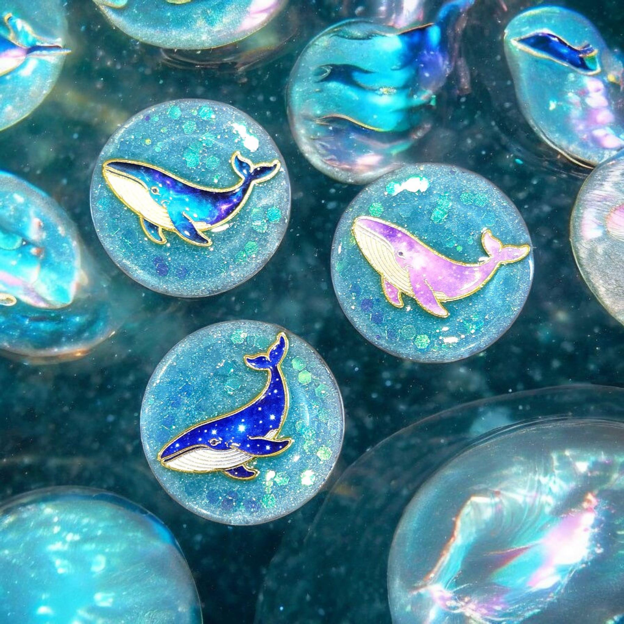 Whale Phone Grip – Metal Whale Pin, MagSafe & Adhesive Options, Ocean Lover Gift Accessory