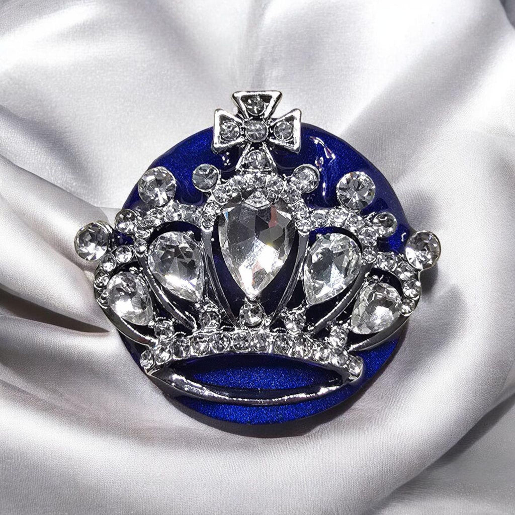 Crown Phone Grip Collection – Princess Rhinestone Design, Pink Blue Silver Gold, MagSafe & Adhesive Gift