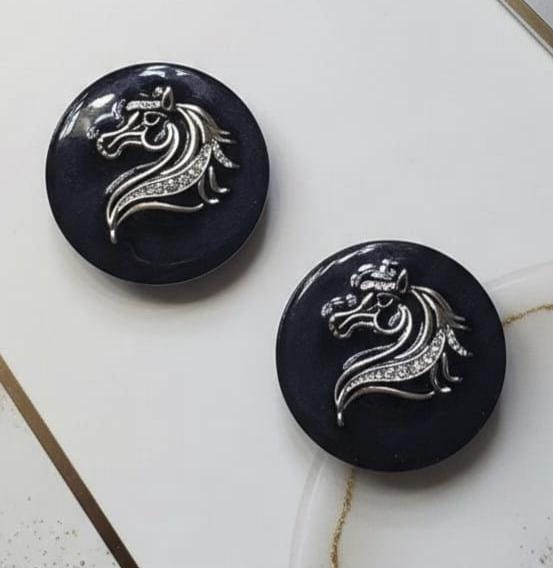 Horse Head Phone Grip – Rhinestone Equestrian Design Gold or Silver, MagSafe & Adhesive Gift Accessory